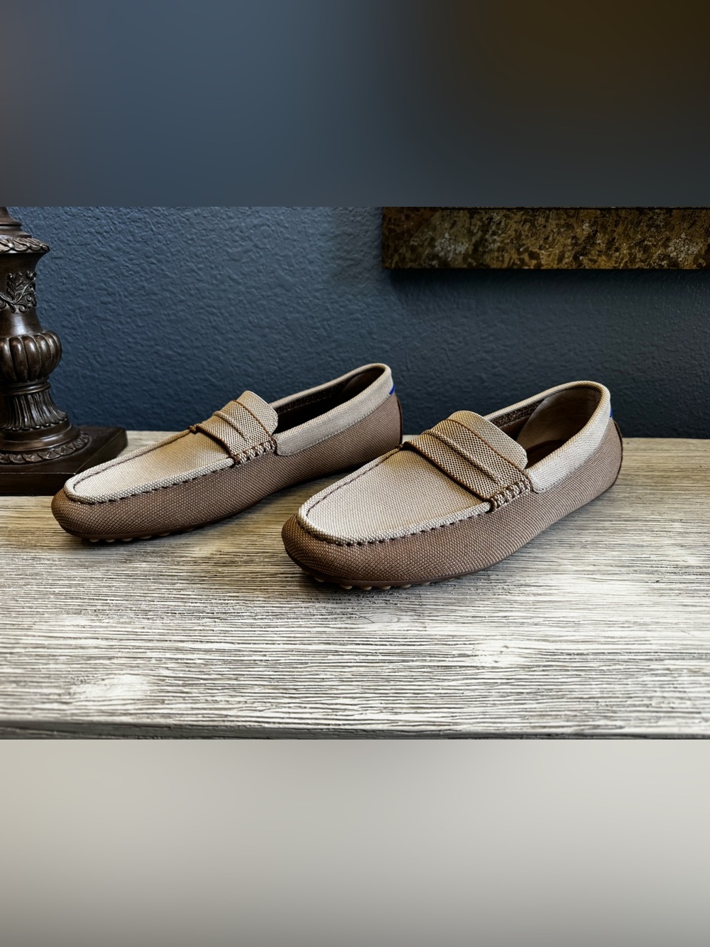 Rothy's Brown and Tan Men's Slip-On Loafers